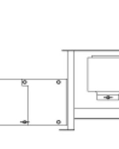 Down gate 75mm 300x300 M&M